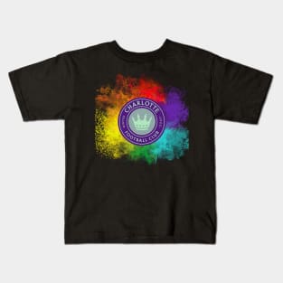 Rainbow Charlotte fc Kids T-Shirt